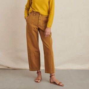Alex Mill Phoebe Pant in Recycled Denim Golden Khaki 25